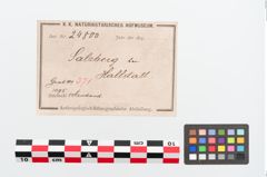 Etiketten zu Bronzemelonenarmreif (NHMW-PRAE-024800)
